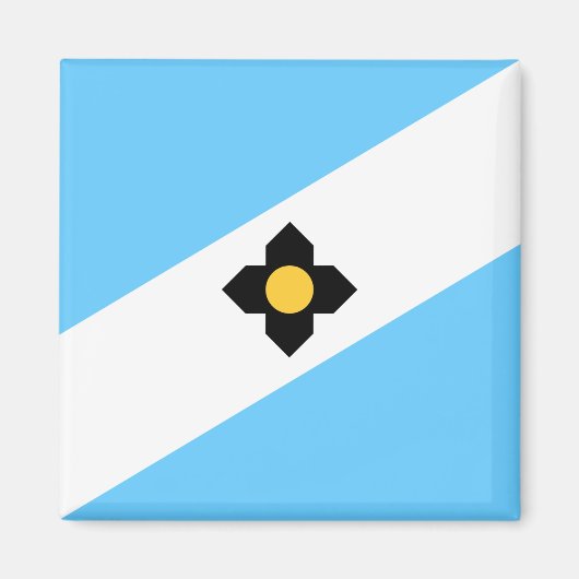 Aimant Drapeau de Madison (Wisconsin) (Devant)