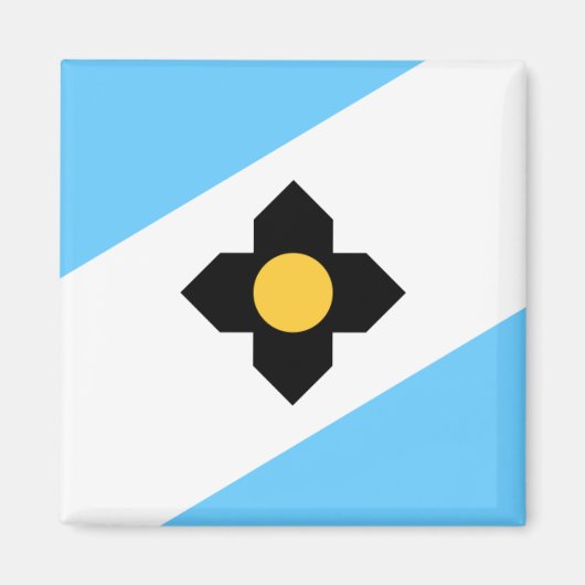 Aimant Drapeau de Madison, Wisconsin (Devant)