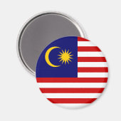Aimant Drapeau de Malaisie (Recto/Verso)
