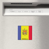 Aimant Drapeau de Moldavie (In Situ (Lave-vaisselle))
