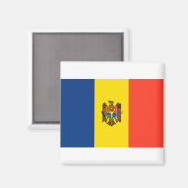 Aimant Drapeau de Moldova (Recto/Verso)