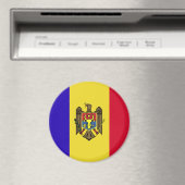 Aimant Drapeau de Moldova (In Situ (Lave-vaisselle))