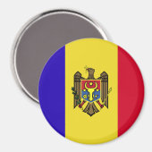Aimant Drapeau de Moldova (Recto/Verso)