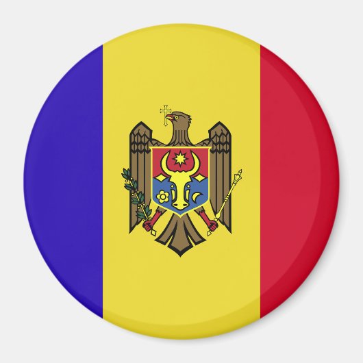 Aimant Drapeau de Moldova (Devant)