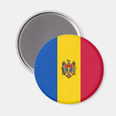 Aimant Drapeau de Moldova (Recto/Verso)