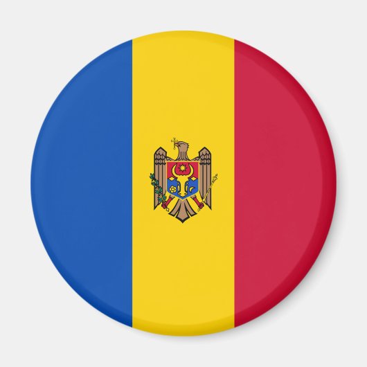 Aimant Drapeau de Moldova (Devant)