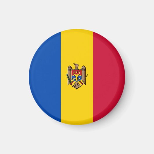 Aimant Drapeau de Moldova (Devant)