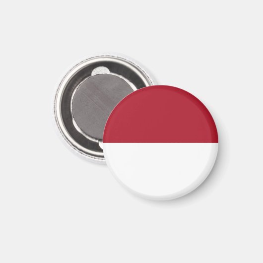 Aimant Drapeau de Monaco (Recto/Verso)