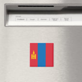 Aimant Drapeau de Mongolie (In Situ (Lave-vaisselle))