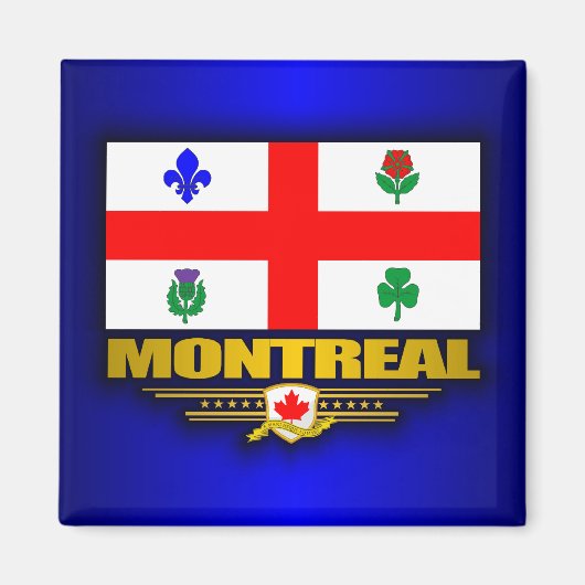 Aimant Drapeau de Montréal (Devant)