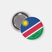 Aimant Drapeau de Namibie et Africain - fans de voyages/s (Recto/Verso)