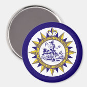 Aimant Drapeau de Nashville, Tennessee (Recto/Verso)