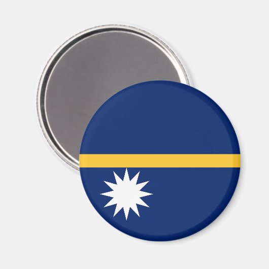 Aimant Drapeau de Nauru (Recto/Verso)