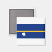 Aimant Drapeau de Nauru (Recto/Verso)