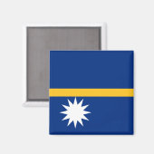 Aimant Drapeau de Nauru (Recto/Verso)