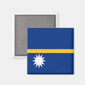 Aimant Drapeau de Nauru (Recto/Verso)
