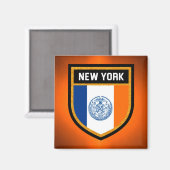 Aimant Drapeau de New York (Recto/Verso)