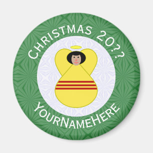 Aimant Drapeau de Noël ange sud-vietnamien personnalisé