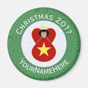 Aimant Drapeau de Noël ange vietnamien personnalisé