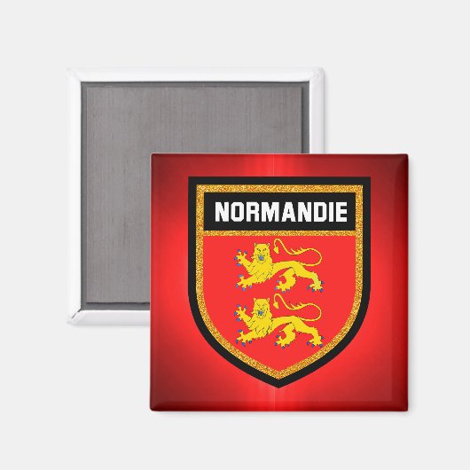 Aimant Drapeau de Normandie (Recto/Verso)