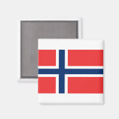 Aimant Drapeau de Norway (Recto/Verso)