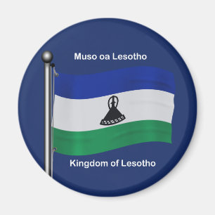 Aimant Drapeau de ondulation du Lesotho