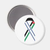 Aimant Drapeau de paix Israël et Palestine (Recto/Verso)