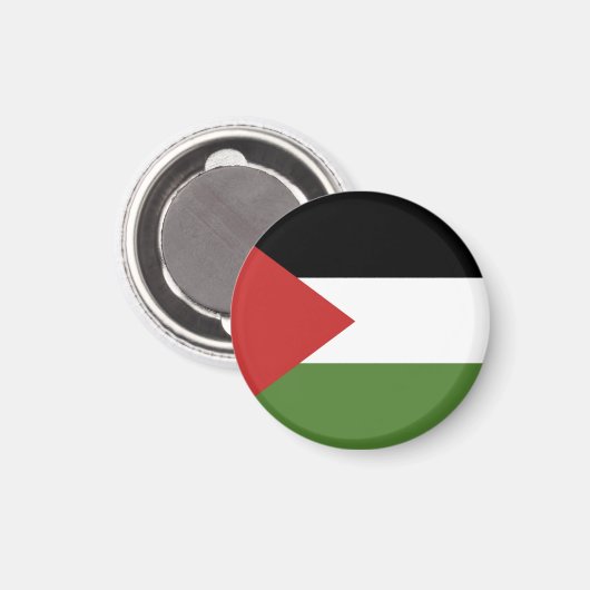 Aimant Drapeau de Palestine (Recto/Verso)