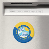 Aimant Drapeau de Père Noël Ana, Californie (In Situ (Lave-vaisselle))