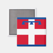 Aimant Drapeau de Piemonte (Italie) (Recto/Verso)