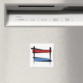 Aimant Drapeau de pinceau Luxembourg (In Situ (Lave-vaisselle))
