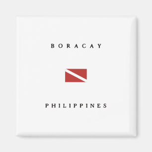 Aimant Drapeau de piqué de scaphandre de Boracay