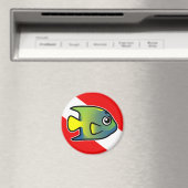 Aimant Drapeau de plongée de la reine angélique (In Situ (Lave-vaisselle))