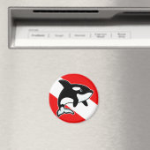Aimant Drapeau de plongée Orca (In Situ (Lave-vaisselle))