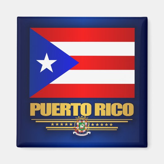 Aimant Drapeau de Porto Rico (Devant)