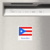Aimant Drapeau de Porto Rico (In Situ (Lave-vaisselle))