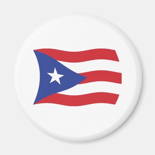 Aimant Drapeau de Porto Rico (Devant)