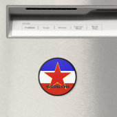Aimant Drapeau de qualité de la Roundel yougoslave (In Situ (Lave-vaisselle))