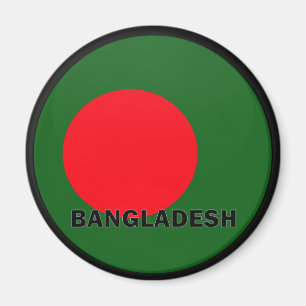Aimant Drapeau de qualité de rondeau du Bangladesh