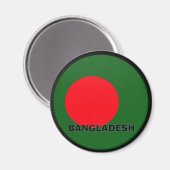 Aimant Drapeau de qualité du Bangladesh Roundel (Recto/Verso)