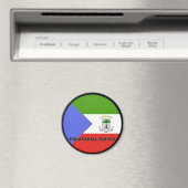 Aimant Drapeau de qualité Roundel Guinée équatoriale (In Situ (Lave-vaisselle))