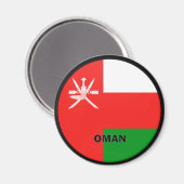 Aimant Drapeau de qualité Roundel Oman (Recto/Verso)