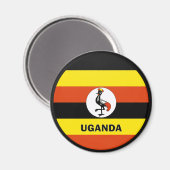 Aimant Drapeau de qualité Roundel Ouganda (Recto/Verso)
