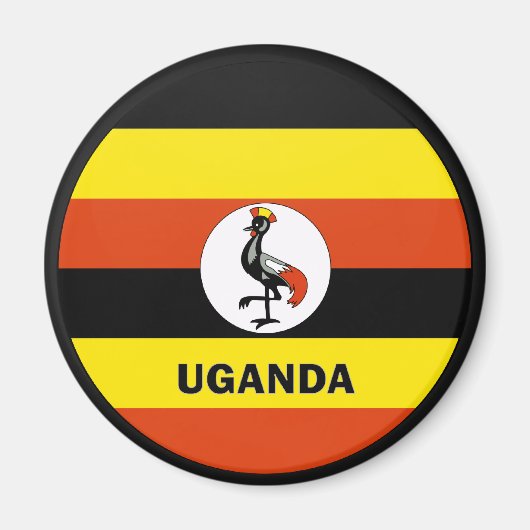 Aimant Drapeau de qualité Roundel Ouganda (Devant)