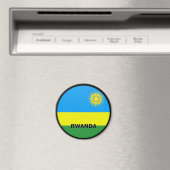Aimant Drapeau de qualité Roundel Rwanda (In Situ (Lave-vaisselle))