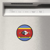 Aimant Drapeau de qualité Roundel Swaziland (In Situ (Lave-vaisselle))
