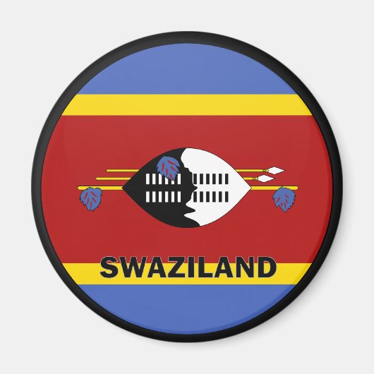 Aimant Drapeau de qualité Roundel Swaziland (Devant)