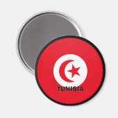 Aimant Drapeau de qualité Roundel Tunisie (Recto/Verso)