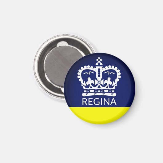 Aimant Drapeau de Regina (Saskatchewan) (Recto/Verso)