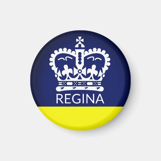 Aimant Drapeau de Regina (Saskatchewan) (Devant)
